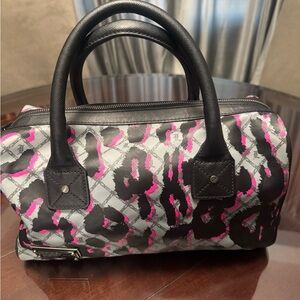 L.A.M.B. Black and Pink Satchel